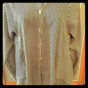 Pin stripe man inspired top.